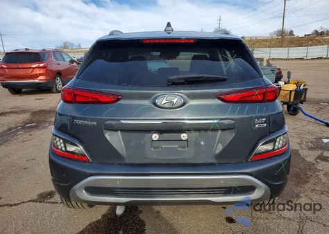 2022 Hyundai Kona Limited z USA, uszkodzony, nr VIN KM8K5CA3XNU829545